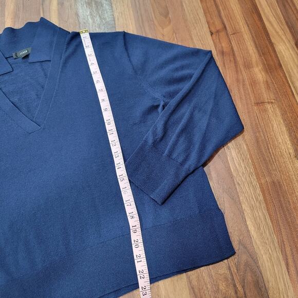 J. Crew Split Neckline Supersoft 100% Merrino Wool Size Large - Picture 9 of 9